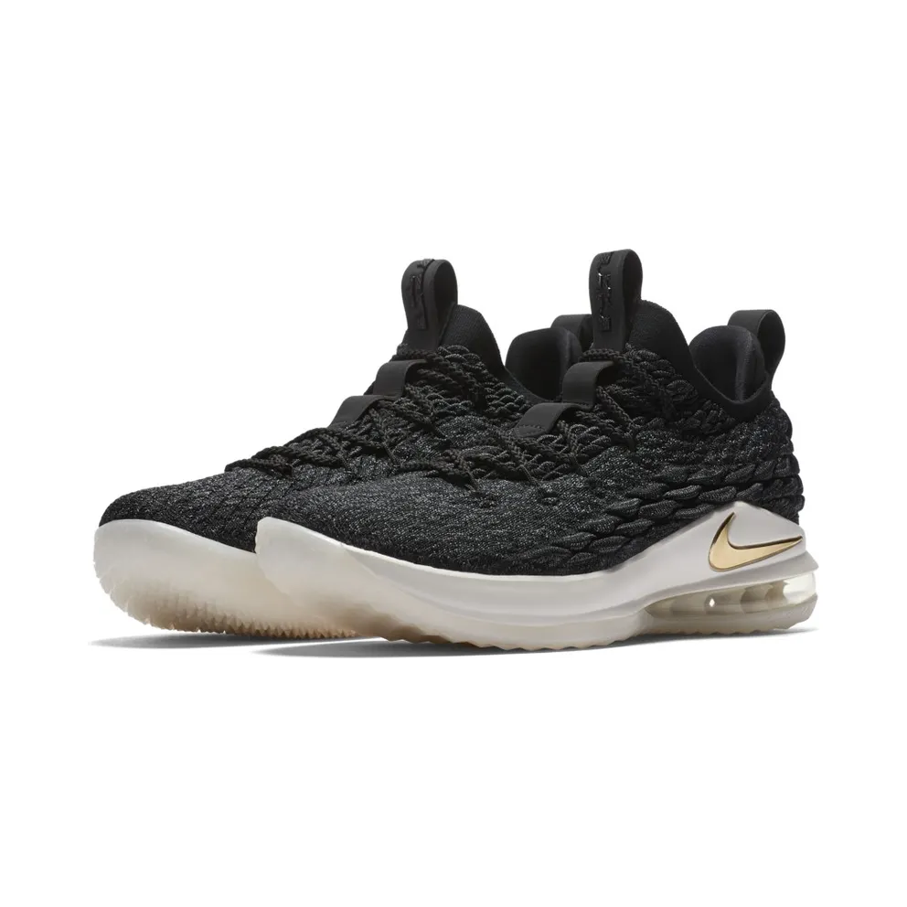 Nike LeBron 15 Low Black Gold Black/Metallic Gold-Phantom (AO1755-001)