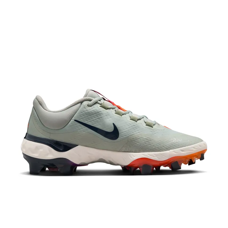 Nike Alpha Huarache Elite 4 Low MCS Light Silver Jade Horizon Phantom Laser Orange (HF1137-001)