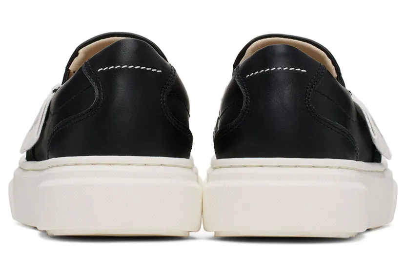 MM6 Maison Margiela Kids White Logo Slip-On Sneakers (70332) (2)