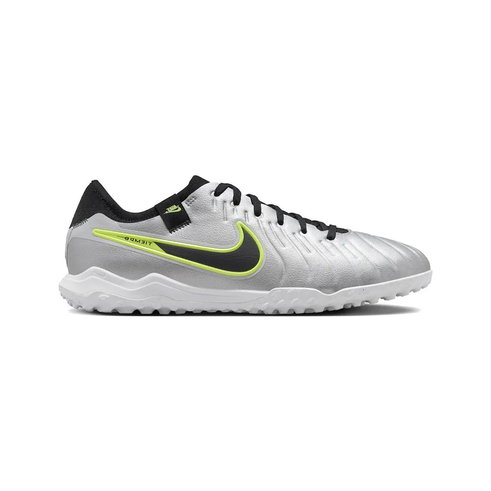 Nike Tiempo Legend 10 Pro TF Metallic Silver Volt Black (DV4336-001)