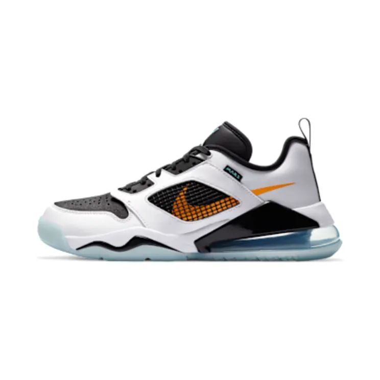 Air Jordan Mars 270 Low “White / Black / Laser Orange / Aurora Green” (CK1196-101)