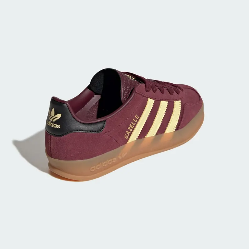 Adidas Gazelle Indoor Maroon / Almost Yellow / Gold Metallic (KJ2291)