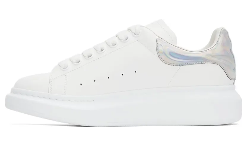 Alexander McQueen White & Silver Oversized Sneakers (688525WHVIU9071) (3)