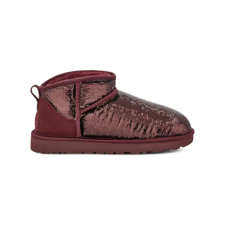 UGG Classic Ultra Mini Boot Mirror Ball Wild Grape (1151616-WGRP)
