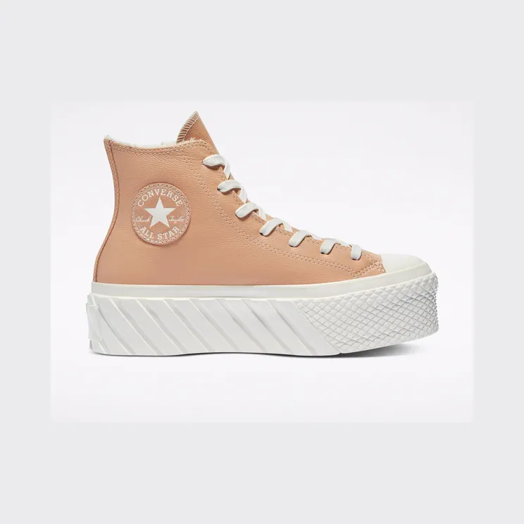 Converse Cozy Tones 2X Platform Chuck Taylor All Star Vachetta Beige/vintage White (573073C)