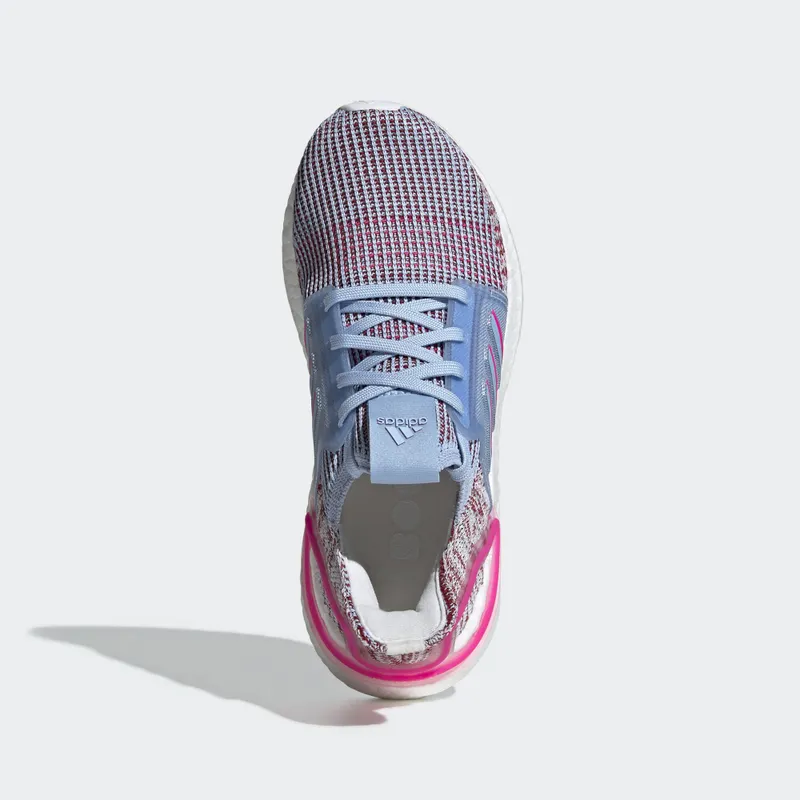 adidas Ultraboost 19 Glow Blue (GS) Glow Blue/Shock Pink/Active Maroon (EE6656)