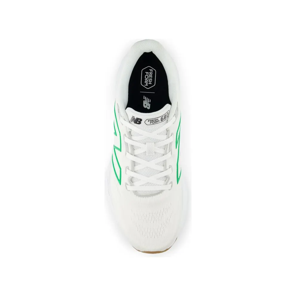 New Balance Fresh Foam 680v8 White Brighton Grey Kelly Green (M680CW8)