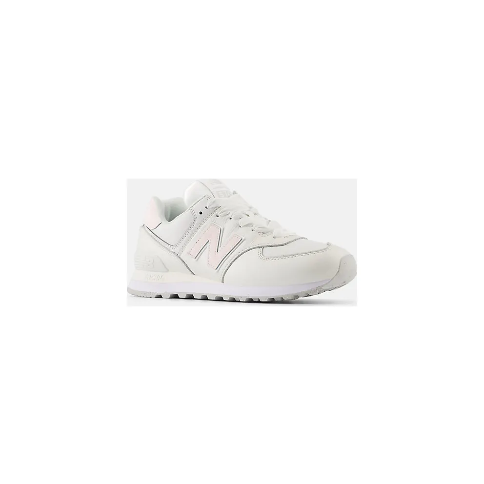 New Balance 574 Cream Leather Pink (WL574FJ2)