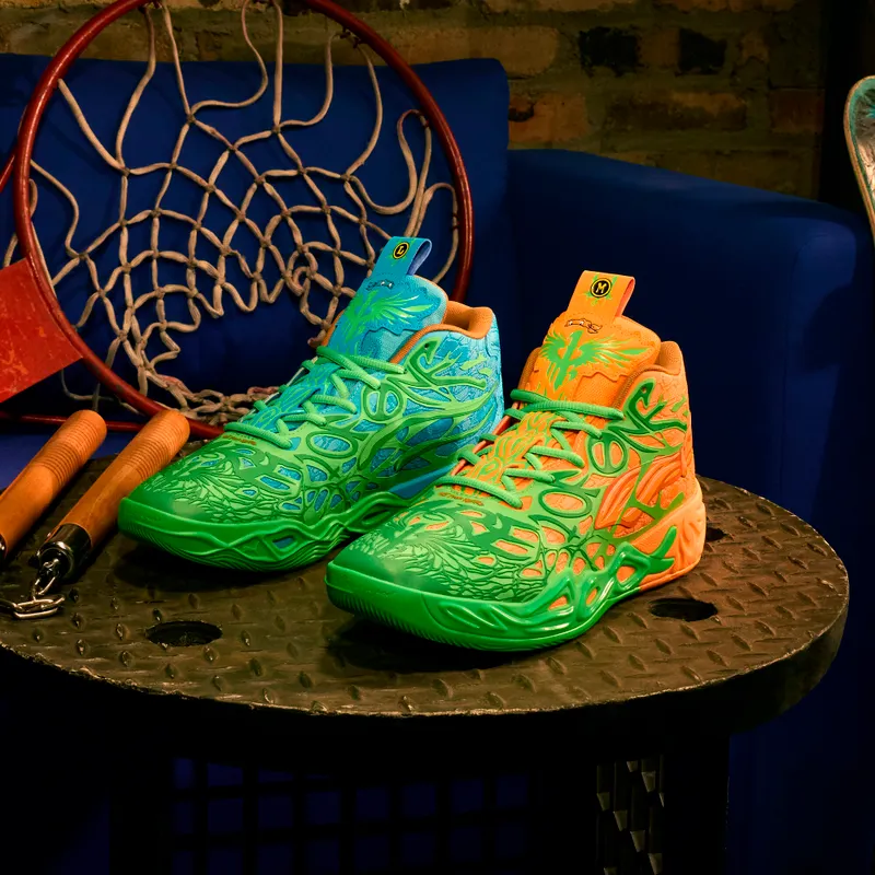 Puma HOOPS x TMNT MB.04 LM “Fluro Green Pes / Puma Green / Bright Aqua / Orange Glow” (311307_01)