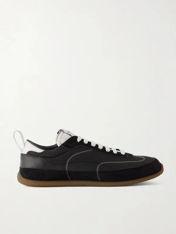 Mcqueen EC1 Nylon, Suede and Leather Sneakers Black (854015WIAJN)