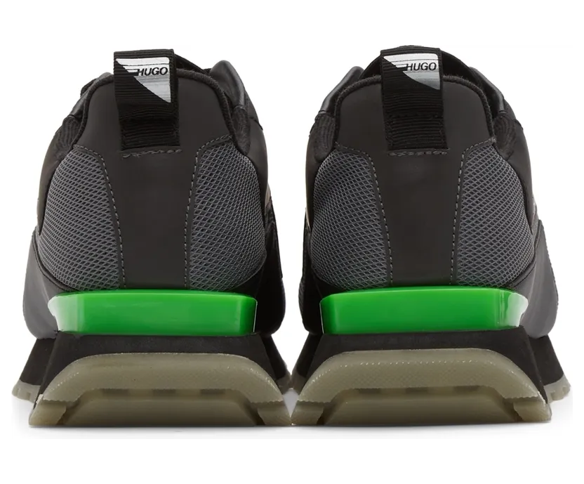 Hugo Black & Green Cubite Sneakers (50464634) (4)