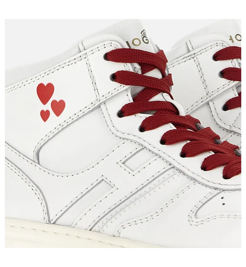 Sneakers Hogan H630 High Top – Valentine’s Day White (HXW6300EY20R37B001) (4)