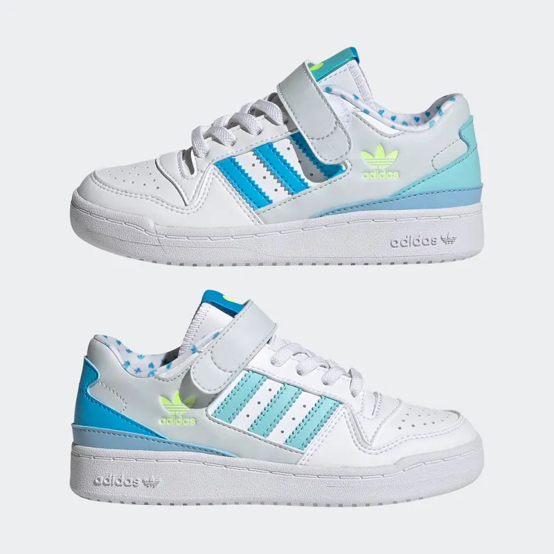 Adidas Forum Low Cloud White / Sky Rush / Clear Aqua (GZ0800)