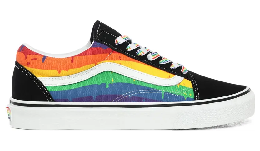 VANS Rainbow Drip Old Skool Schoenen (Zwart)