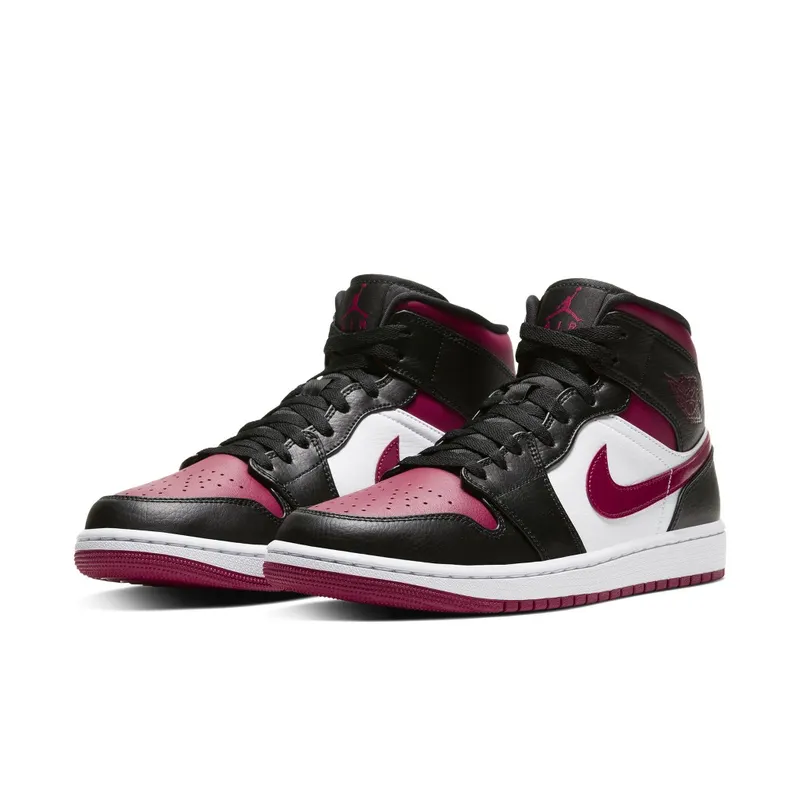 Air Jordan Nike AJ I 1 Mid ‘Bred Toe’ (2019) (554724-066)