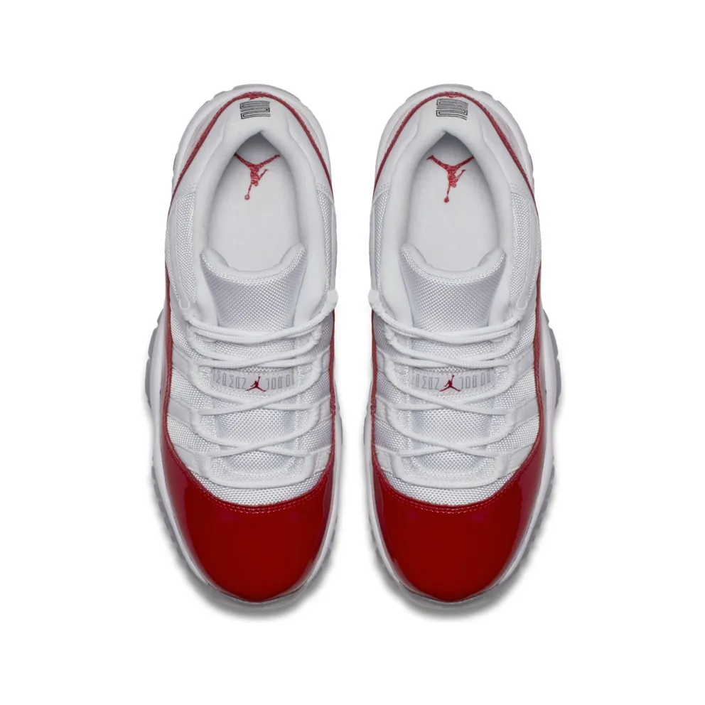 Jordan 11 Retro Low Cherry 2016 (GS) White/Varsity Red-Black (528896-102)