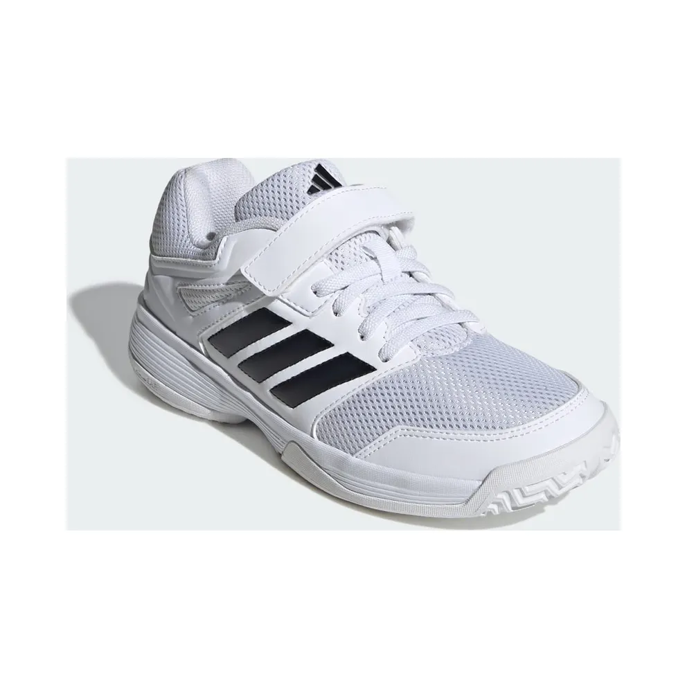 adidas Speedcourt Indoor Shoes Kids “Cloud White / Core Black / Cloud White” (KJ1244)