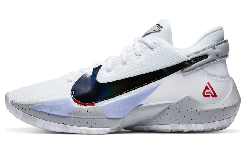 Nike Zoom Freak 2 ‘White Cement’ White/University Red/Grey Fog/White (CK5424-100)