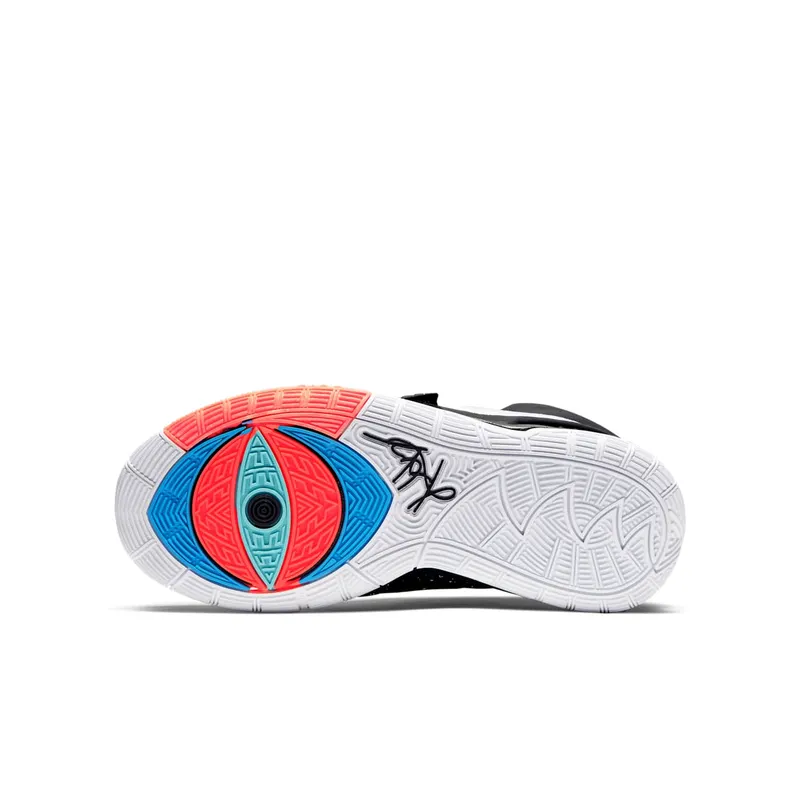 Nike Kyrie 6 Jet Black White (GS) Black/White-Bright Crimson (BQ5599-001)
