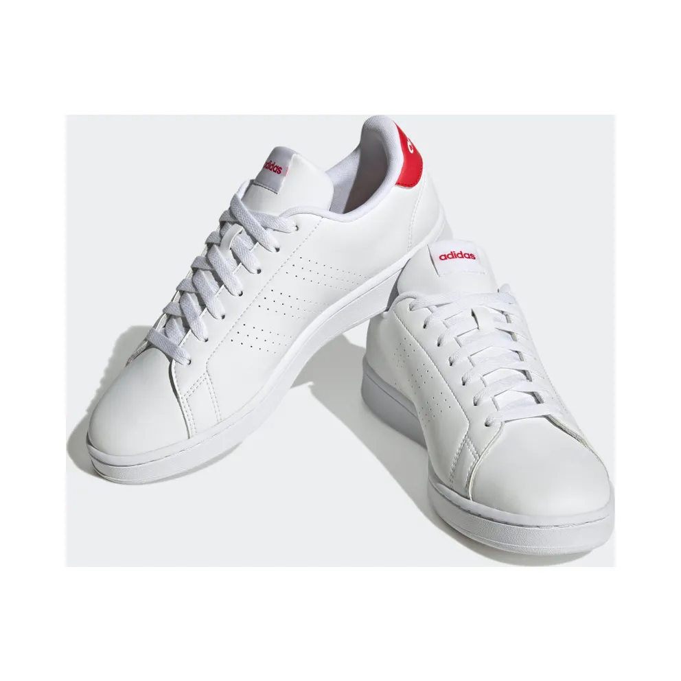 Adidas Advantage Cloud White / Cloud White / Better Scarlet (HR0235)