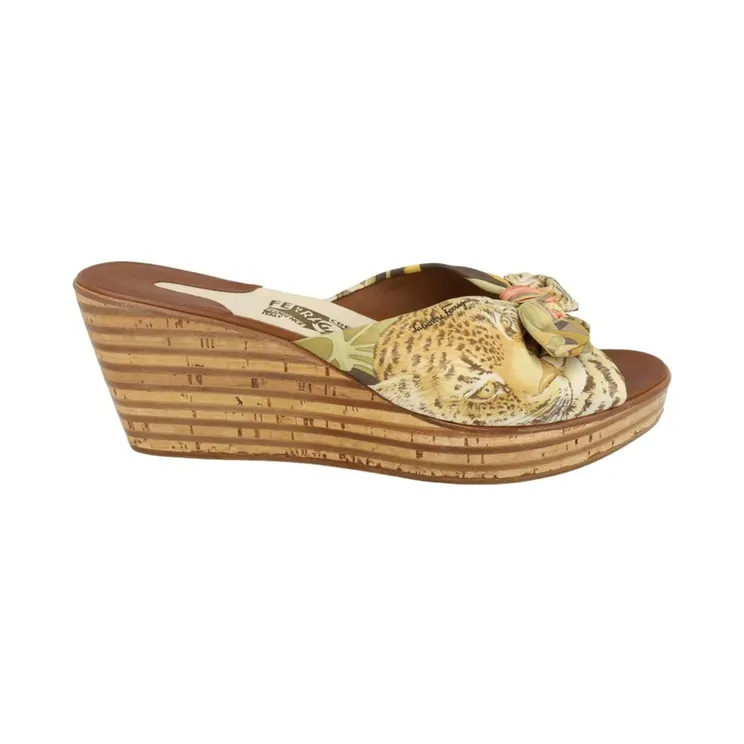 Ferragamo Seta 1994 Archive Limited Edition Wedges Multi (01R150-730093-M)