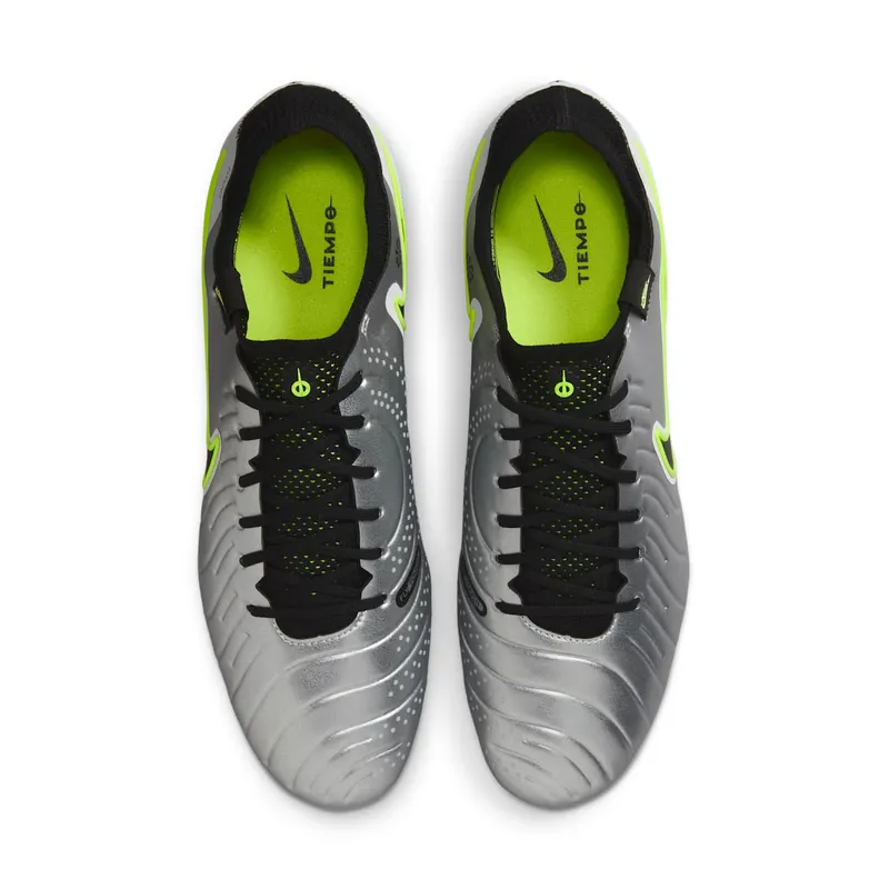 Nike Tiempo Legend 10 Elite SG-Pro AC Metallic Silver Volt Black (DV4329-001)