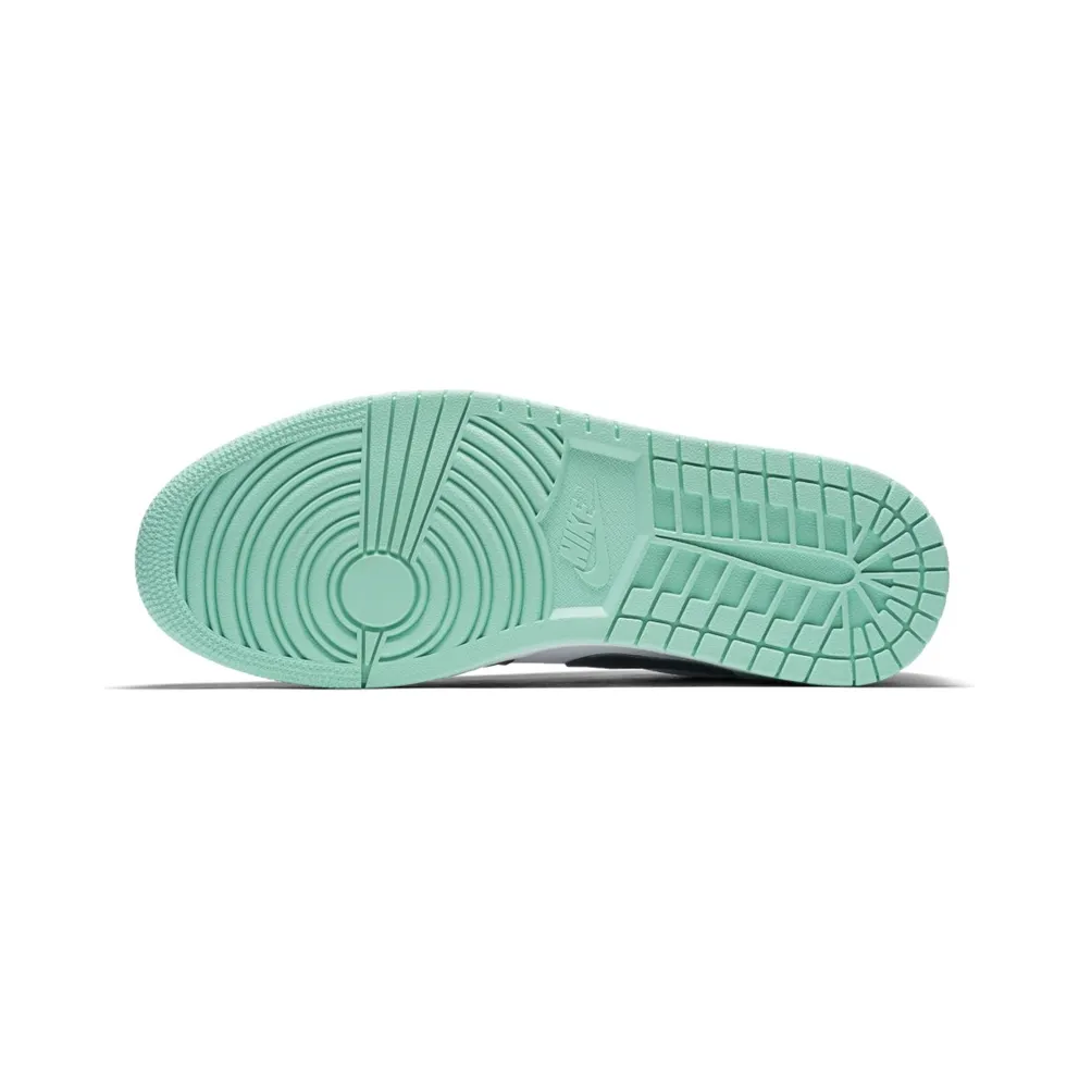 Jordan 1 Low Emerald Toe White/Emerald Rise-Black (553558-117)