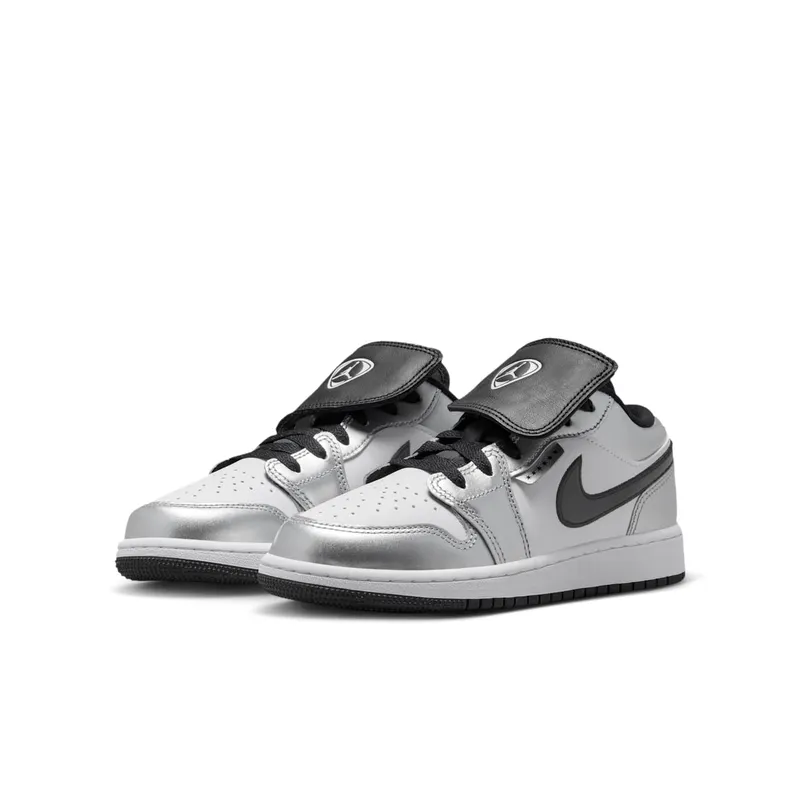 Jordan 1 Low SE GS “Metallic Silver Tiempo” (IR2310-100)