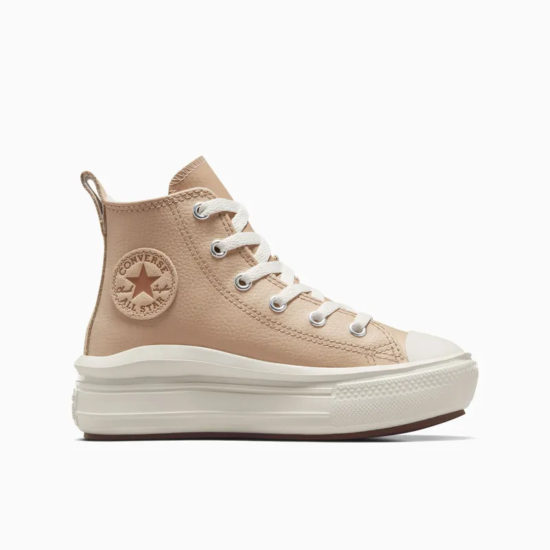 Converse Chuck Taylor All Star Move Leather Warm Quarry/Egret/Warm Quarry (A09262C)