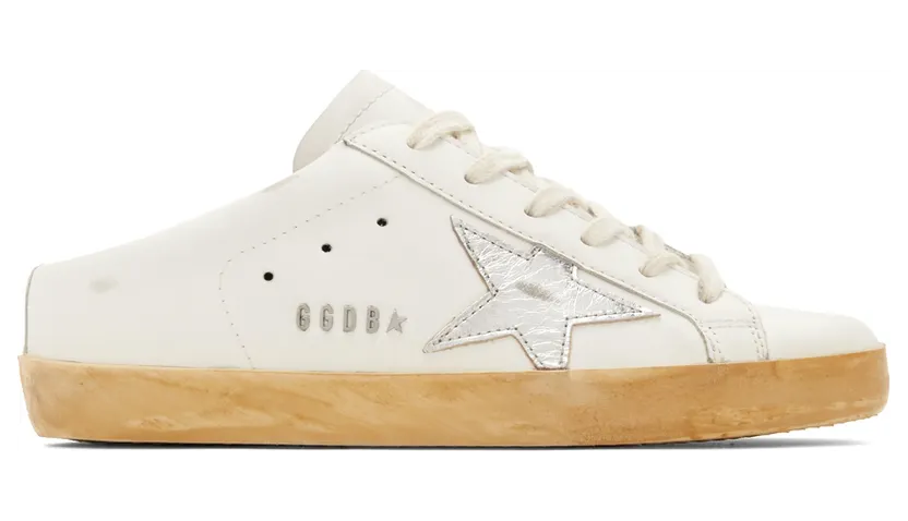 Golden Goose White Super-Star Sabot Sneakers (GWF00110.F003352.80185)