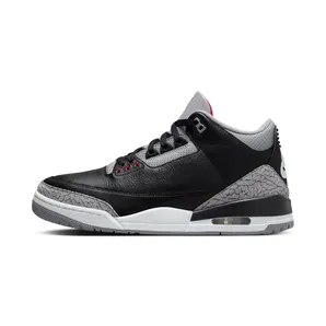 Air Jordan 3 Retro Black Cement 2024 “Black / Cement Grey / Summit White / Fire Red” (DN3707-010)