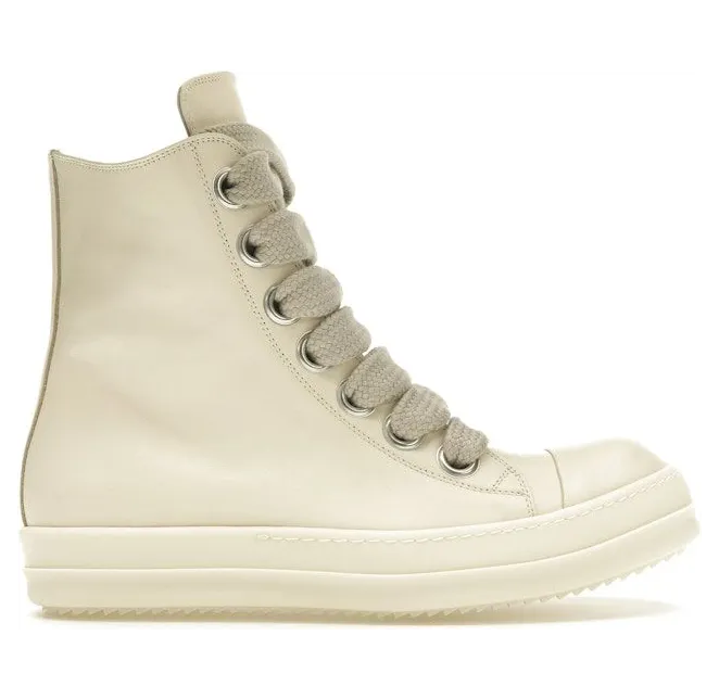 Rick Owens Lido High Sneaks Jumbo Laced Milk (RU01D3892-LCOW2-11111)