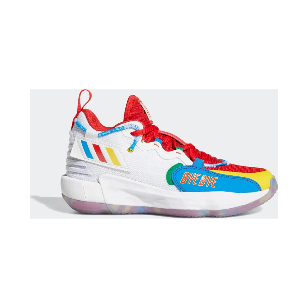adidas Dame ExtPly 7 x LEGO Basketballschuh Cloud White / Cloud White / Vivid Red (S42806)