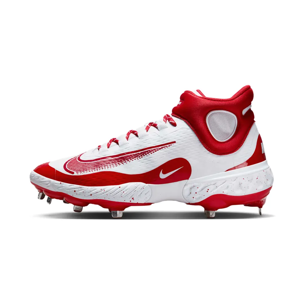 Nike Alpha Huarache Elite 4 Mid White University Red (FD2744-106)