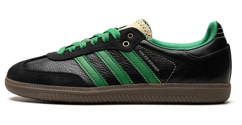 adidas Wales Bonner Samba Core Black / Cream White / Green (S42590)