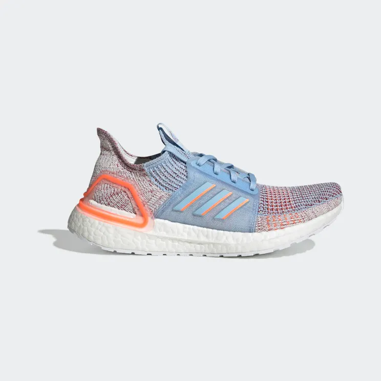 Adidas UltraBoost 19 ‘Coral Glow Blue’ Glow Blue/Hi Res Coral/Active Maroon (G27483)