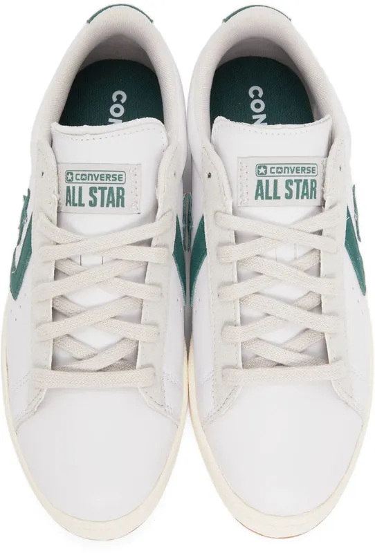 Converse Pro Leather Ox White / Forest Pine / Pale Putty (171317C)