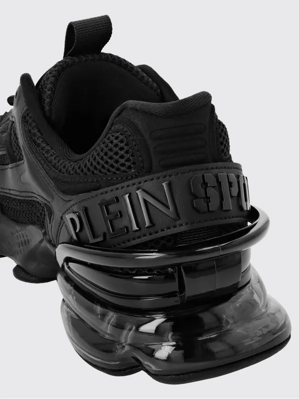 Plein Sport Runner PS Thunder Mix Low-Top Mesh Sneakers with Notched Sole Black (SAESUSC0750STE003N0202) (3)