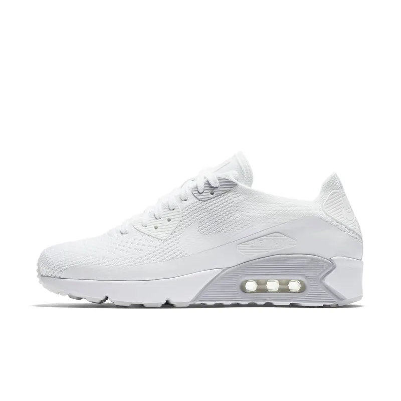 Nike Air Max 90 Ultra 2.0 Flyknit White White/White (875943-101)
