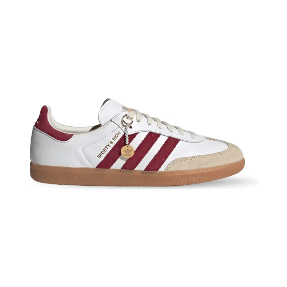 Adidas Samba OG Sporty & Rich White Collegiate Burgundy (IF5660)