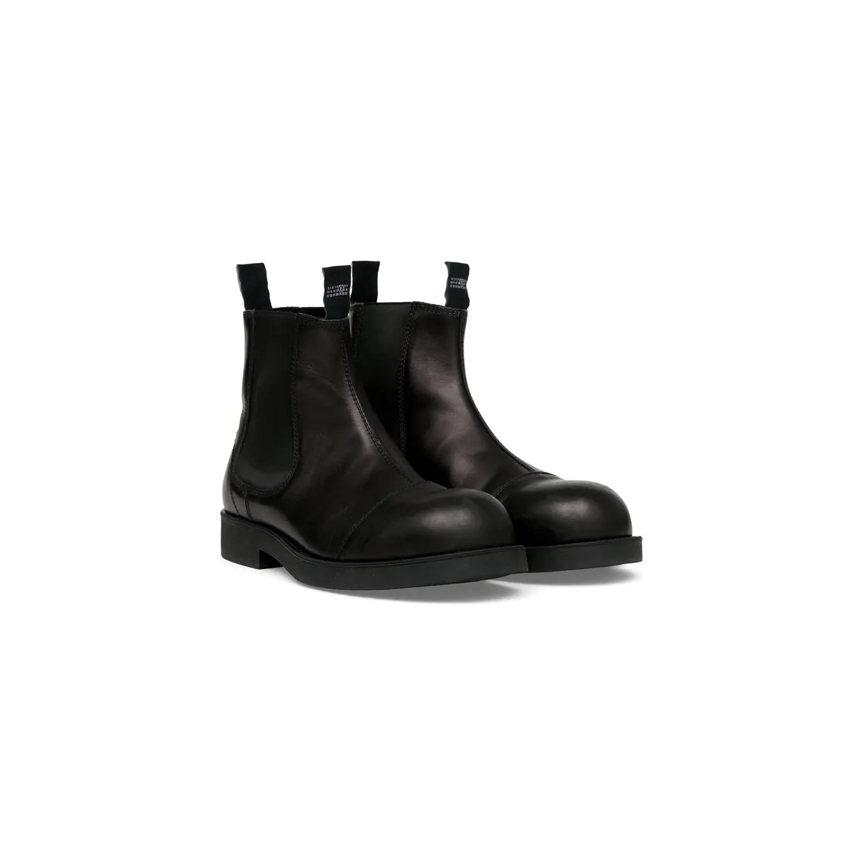 Mm6 Maison Margiela Biker Leather Chelsea “Black” (P7431 SH1WU0014 T8013) (4)