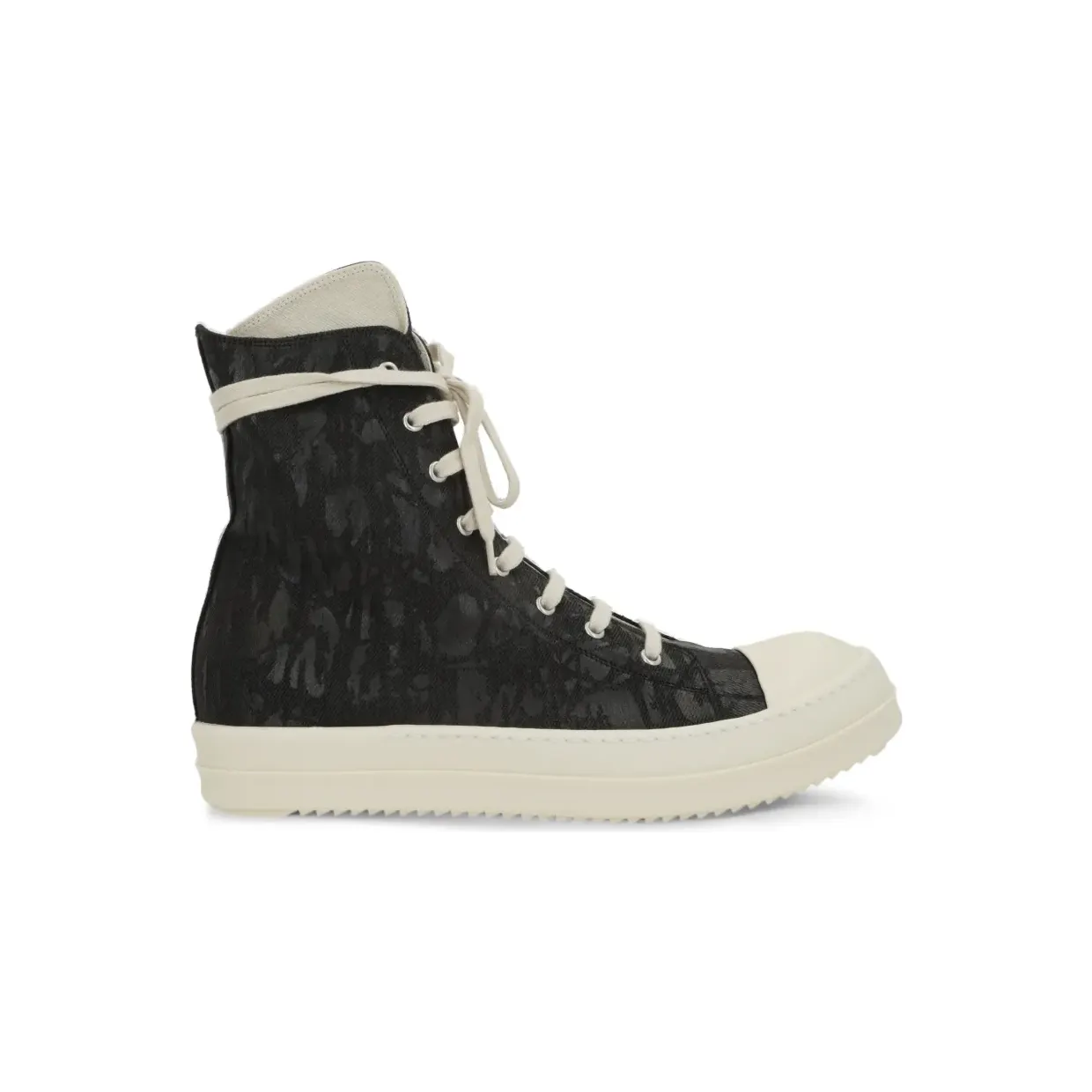 Rick Owens Drkshdw Beschichtete High-Top-Sneakers “Black” (DU02F6800BMC)