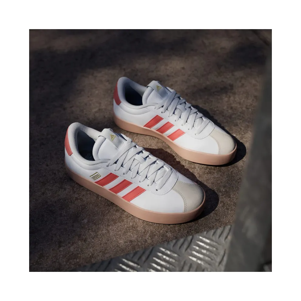 Adidas VL Court 3.0 Cloud White / Preloved Scarlet / Gold Metallic (JP5346)