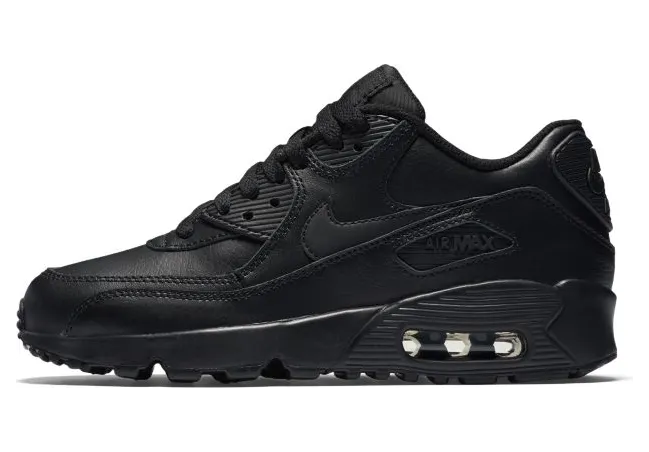Nike Air Max 90 Leather GS Black (833412-001)