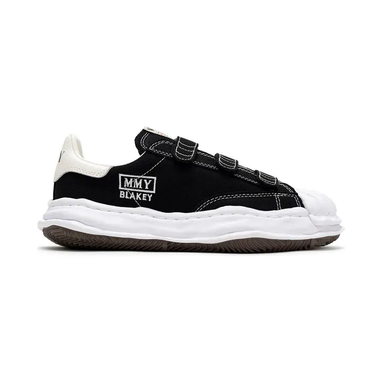 Maison Mihara Yasuhiro Blakey OG Sole Canvas Low Velcro Black White (A14FW741-BLK)