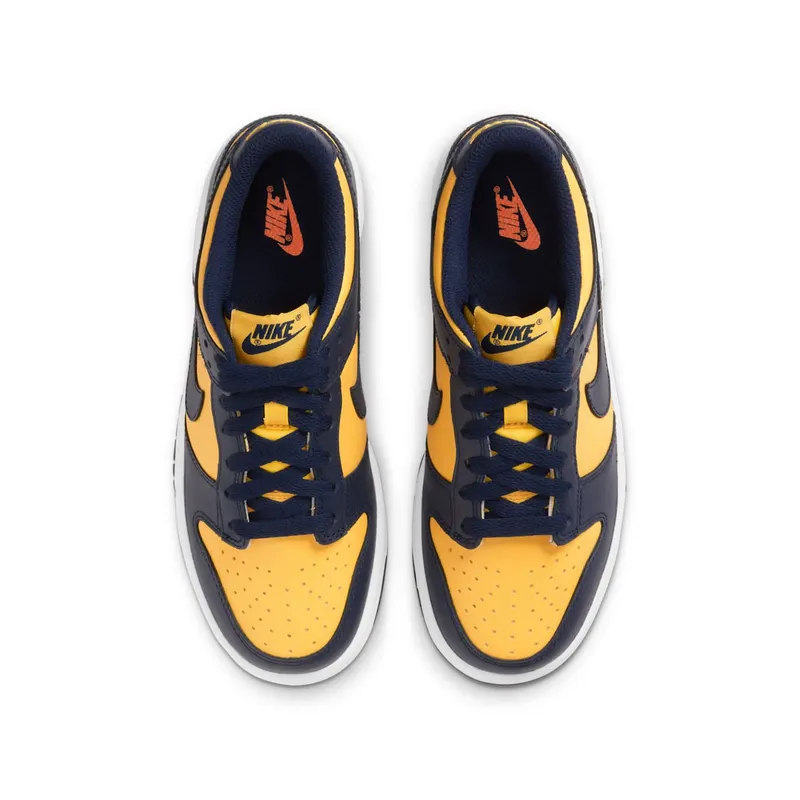 Nike Dunk Low Michigan (GS) (2021) – “Varisty Maize / Midnight Navy / White” (CW1590-700)