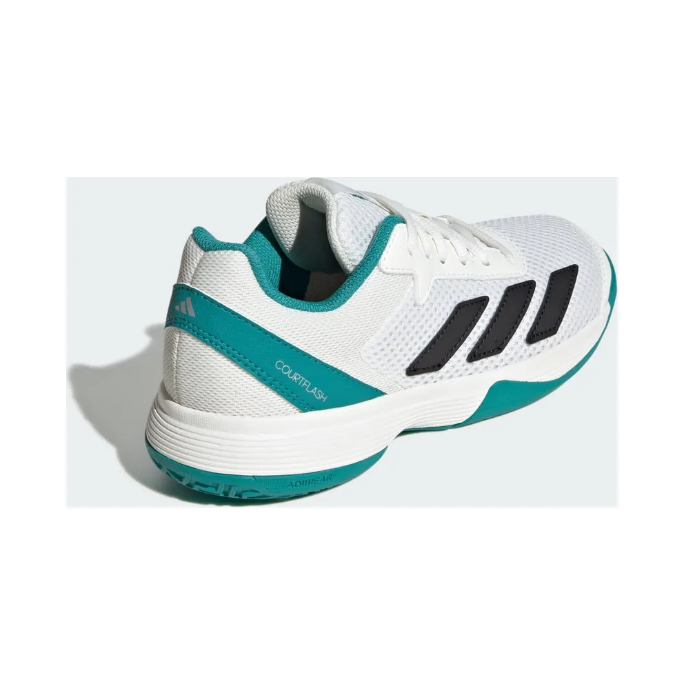 Adidas Courtflash Tennis Kids Cloud White / Pure Teal / Off White (JH5123)