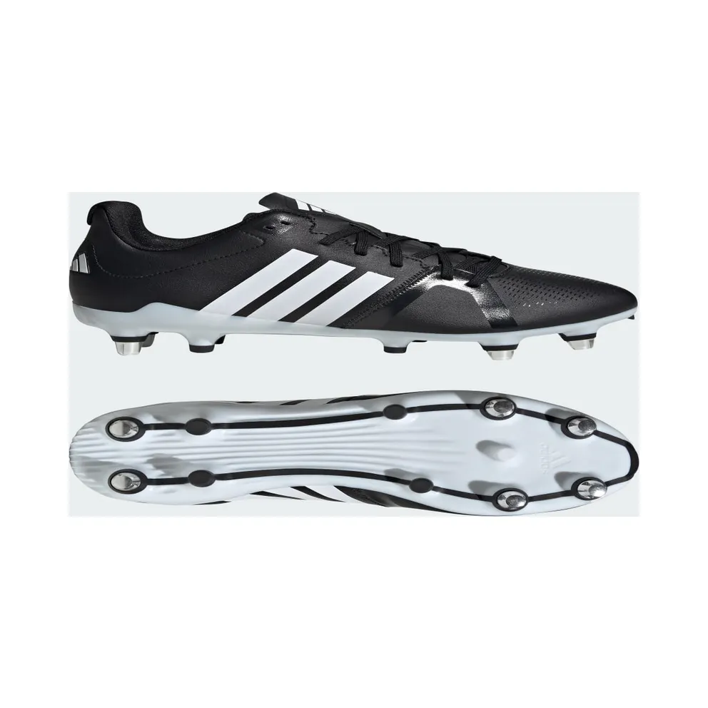 adidas RS15 Avaglide Soft Ground Rugby Boots “Core Black / Cloud White / Core Black” (JR0110)