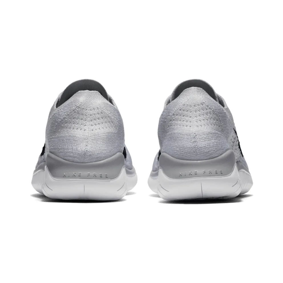 Nike Free RN Flyknit 2018 White Pure Platinum (W) White/Black-Pure Platinum (942839-100)