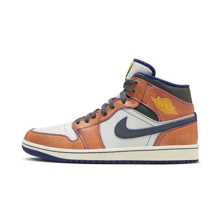Jordan 1 Mid SE Summit White Crimson Bliss Deep Royal Blue Iron Grey (FV3619-106)